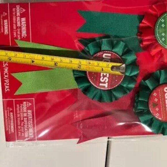 Ugly Sweater Award Ribbons (Christmas Ugly Sweater - Set of 3) (new) (holiday/x) - Picture 11 of 15